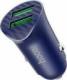 Ładowarka Hoco HOCO ładowarka samochodowa 2 x USB QC3.0 18W Farsighted Z39 niebieska 1