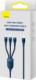 Kabel USB Baseus USB-C - USB-C + microUSB + Lightning 1.5 m Niebieski (CASS030203) 2