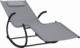 vidaXL vidaXL Leżak, bujany, stal i tworzywo textilene, szary 2