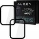 Alogy Alogy Full Glue 2x Elastyczne Szkło 3D do Xiaomi Mi Watch (wersja chiny) Black uniwersalny 2