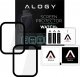 Alogy Alogy Full Glue 2x Elastyczne Szkło 3D do Xiaomi Mi Watch (wersja chiny) Black uniwersalny 4
