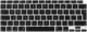 Alogy Alogy Nakładka ochronna silikonowa na klawiaturę do Apple Macbook Air 13 A2179/A2337 Czarna uniwersalny 7