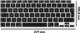 Alogy Alogy Nakładka ochronna silikonowa na klawiaturę do Apple Macbook Air 13 A2179/A2337 Czarna uniwersalny 8