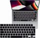 Alogy Nakładka ochronna silikonowa na klawiaturę do Apple Macbook Pro 14/16 M1 2021 A2442/A2485 Czarna uniwersalny 1