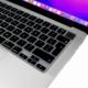 Alogy Nakładka ochronna silikonowa na klawiaturę do Apple Macbook Pro 14/16 M1 2021 A2442/A2485 Czarna uniwersalny 4