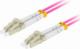 Lanberg PATCHCORD ŚWIATŁOWODOWY MM LC/UPC-LC/UPC DUPLEX 3.0MM OM4 50/125 LSZH 10M FIOLETOWY LANBERG 1