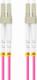 Lanberg PATCHCORD ŚWIATŁOWODOWY MM LC/UPC-LC/UPC DUPLEX 3.0MM OM4 50/125 LSZH 10M FIOLETOWY LANBERG 2
