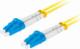 Lanberg PATCHCORD ŚWIATŁOWODOWY SM LC/UPC-LC/UPC DUPLEX 3.0MM LSZH G657A1 1M ŻÓŁTY LANBERG 1