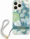 Guess Guess GUHCP13LHFLSN iPhone 13 Pro / 13 6,1" zielony/green hardcase Flower Strap 4