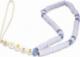 Guess Guess zawieszka GUSTPEARU Phone Strap lilak/lilac Heishi Beads 1