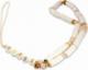 Guess Guess zawieszka GUSTPEARW Phone Strap biały/white Heishi Beads 1