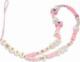 Guess Guess zawieszka GUSTSHPP Phone Strap rózowy/pink Beads Shell 1