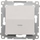 Kontakt-Simon Łącznik schodowy Kontakt-Simon Simon 54 DW6L.01/X/11 z podświetleniem LED bez piktogramu moduł 10AX 250V~ szybkozłącza biały 1