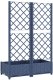 vidaXL Donica ogrodowa z kratką, ciemnoszara, 80x40x121,5 cm, PP 6