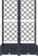 vidaXL Donica ogrodowa z kratką, ciemnoszara, 80x40x121,5 cm, PP 3