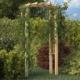 vidaXL Pergola ogrodowa z kratką, 110x60x220 cm, drewno sosnowe 1