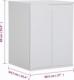 vidaXL vidaXL Szafka na pralkę, biała, 68,5x64,5x88 cm, PVC 9