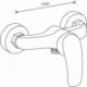 Mexen Mexen Fabia DB62 zestaw prysznicowy, chrom - 746504DB62-00 2
