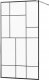 Mexen Mexen Kioto ścianka prysznicowa 70 x 200 cm, transparent/czarny wzór 8 mm, chrom - 800-070-101-01-78 1