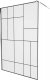 Mexen Mexen Kioto ścianka prysznicowa 70 x 200 cm, transparent/czarny wzór 8 mm, chrom - 800-070-101-01-78 4