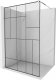 Mexen Mexen Kioto ścianka prysznicowa 70 x 200 cm, transparent/czarny wzór 8 mm, chrom - 800-070-101-01-78 9
