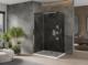 Mexen Mexen Omega kabina prysznicowa rozsuwana 130 x 90 cm, grafit, chrom + brodzik Flat, bialy - 825-130-090-01-40-4010 1