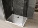 Mexen Mexen Omega kabina prysznicowa rozsuwana 130 x 90 cm, grafit, chrom + brodzik Flat, bialy - 825-130-090-01-40-4010 4