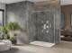 Mexen Mexen Omega kabina prysznicowa rozsuwana 140 x 70 cm, transparent, chrom + brodzik Flat - 825-140-070-01-00-4010 1