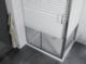 Mexen Mexen Apia kabina prysznicowa rozsuwana 140 x 70 cm, transparent/pasy, chrom + brodzik Flat - 840-140-070-01-20-4010 4