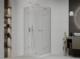 Mexen Mexen Roma Duo kabina prysznicowa uchylna 80 x 70 cm, transparent, chrom + brodzik Flat - 854-080-070-01-02-4010 1