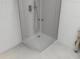 Mexen Mexen Roma Duo kabina prysznicowa uchylna 80 x 70 cm, transparent, chrom + brodzik Flat - 854-080-070-01-02-4010 3