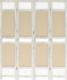 vidaXL 338559 4-Panel Room Divider Cream 140x165 cm Fabric 1