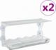 vidaXL Karmniki dla ptaków, na parapet, 2 szt., akryl, 30x12x15 cm 1