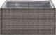 vidaXL Donica ogrodowa, szara, 80x80x40 cm, rattan PE 4