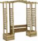 vidaXL Pergola z ławką i donicami, impregnowane drewno sosnowe 1