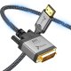 Kabel Reagle HDMI - DVI-D 2m srebrny (RHDV200P) 1