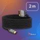 Kabel Reagle HDMI - DVI-D 2m srebrny (RHDV200P) 9