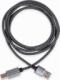 Kabel USB Reagle USB-A - USB-B 1 m Czarno-srebrny 1