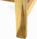 Divero Stół ogrodowy wykonany z drewna tekowego DIVERO - 120/170 cm 8