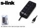 HUB USB S-link SL-U307B 4 x Port USB 3.0 - Aktwyny - Zasilacz 5V (opcjonalnie) - Status aktywności diody LED - Rozdzielacz/Rozgałęźnik 4