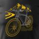 Topslang Koszulka rowerowa na rower z rowerem górskim MTB Góry Mountain Bike męska czarna REGULAR S 1