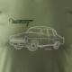 Topslang Koszulka z samochodem Wartburg legend oldtimer męska khaki REGULAR XL 1