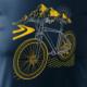 Topslang Koszulka rowerowa na rower z rowerem górskim MTB Góry Mountain Bike męska granatowa REGULAR S 1
