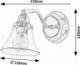 Kinkiet Rabalux Szklana lampa ścienna Antoine industrial kinkiet do łazienki chrom 5