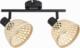 Lampa sufitowa Rabalux Ażurowa lampa reflektorowa Rattan plafon do przedpokoju brązowy 1