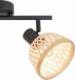 Lampa sufitowa Rabalux Ażurowa lampa reflektorowa Rattan plafon do przedpokoju brązowy 3