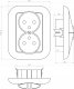 Montis Gniazdo wtyczkowe podwójne z uziemieniem PT-6F MONTIS EXTENSA MT057Z 2
