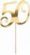 PartyDeco Topper na tort "50", złoty, 20.5cm one size 1