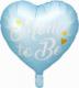 PartyDeco Balon foliowy Mom to Be, 35cm, niebieski one size 1