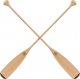 John Paddle Pagaje Canoe Beavertail sosnowe z pokrowcem 2 szt. 160 cm 6